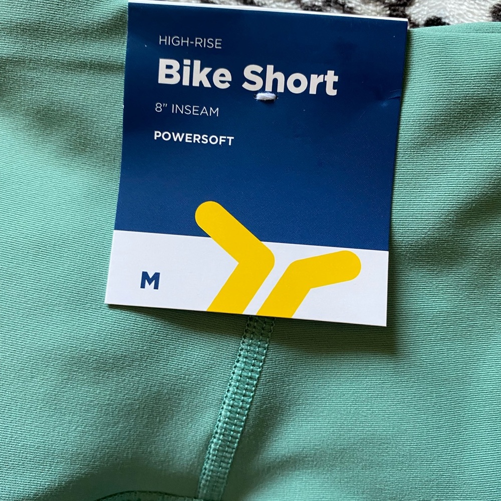 🆕 High Rise Powesoft Bike Shorts Size M 8” inseam - Picture 10 of 13